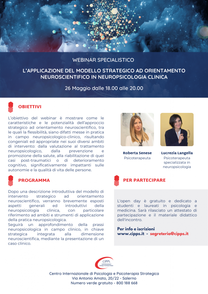 L’applicazione del modello strategico ad orientamento Neuroscientifico in neuropsicologia clinica
