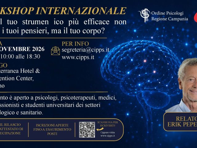 Workshop Internazionale con il prof. Erik Peper | 14 Novembre 2026